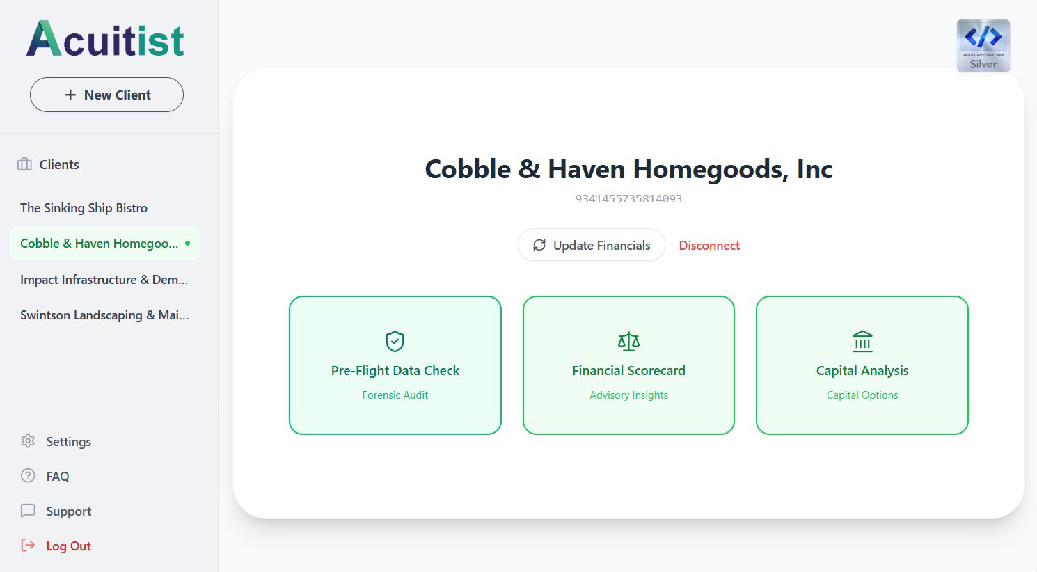 Capital Advisor Dashboard